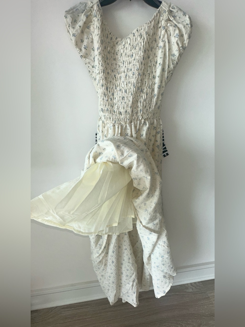 HYFVE Cream Dress with Blue Floral Print - Picture 8 of 12